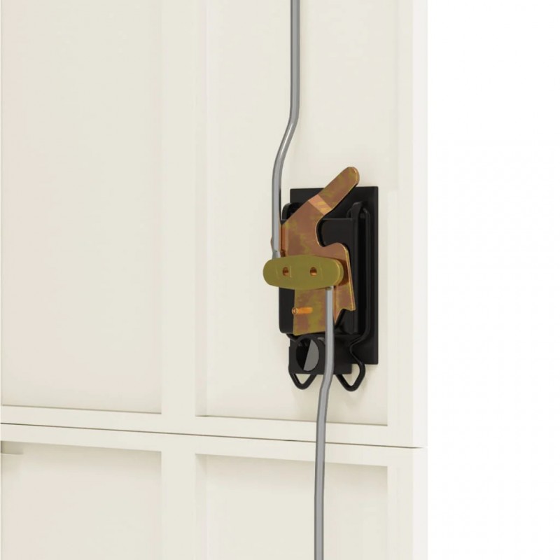 File Cabinet White 90x40x180 cm Steel File Cabinet White 90x40x180 cm Steel