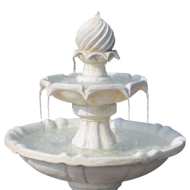 Gardeon Solar Water Feature 3 Tiers Ivory 93cm Gardeon Solar Water Feature 3 Tiers Ivory 93cm