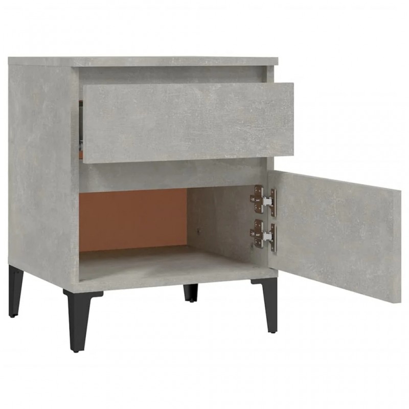 Bedside Cabinet Concrete Grey 40x35x50 cm Bedside Cabinet Concrete Grey 40x35x50 cm