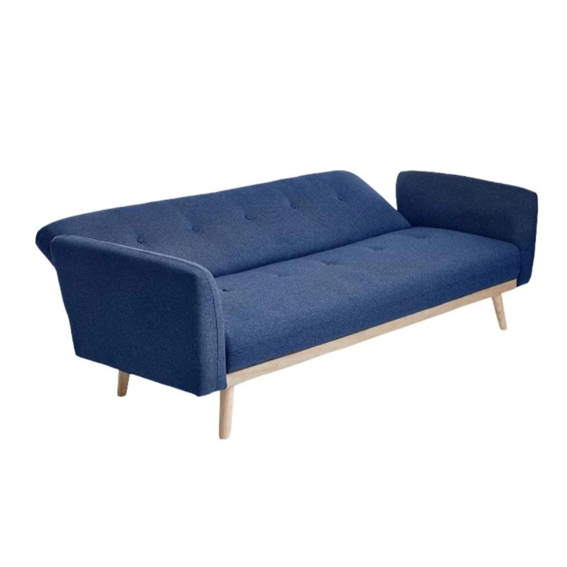 Nicholas 3-Seater Blue Foldable Sofa Bed Nicholas 3-Seater Blue Foldable Sofa Bed