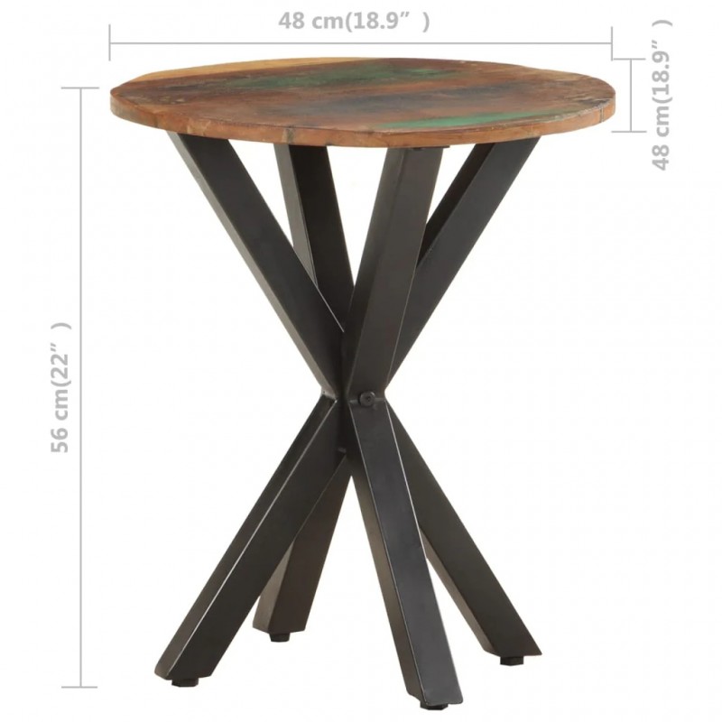 Side Table 48x48x56 cm Solid Reclaimed Wood Side Table 48x48x56 cm Solid Reclaimed Wood