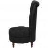 High Back Sofa Chair Black Fabric