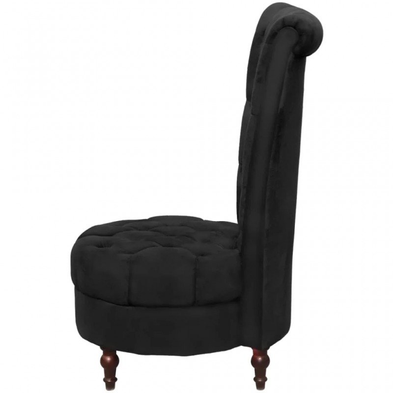 High Back Sofa Chair Black Fabric High Back Sofa Chair Black Fabric
