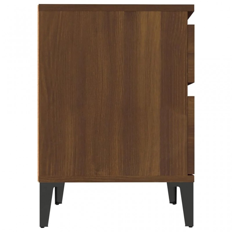 Bedside Cabinets 2 pcs Brown Oak 40x35x50 cm Bedside Cabinets 2 pcs Brown Oak 40x35x50 cm