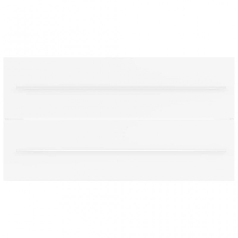 2 Piece Bathroom Furniture Set White Engineered Wood 2 Piece Bathroom Furniture Set White Engineered Wood