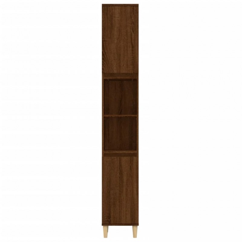 Bathroom Cabinet Brown Oak 30x30x190 cm Engineered Wood Bathroom Cabinet Brown Oak 30x30x190 cm Engineered Wood