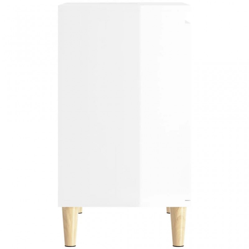 Sink Cabinet High Gloss White 58x33x60 cm Engineered Wood Sink Cabinet High Gloss White 58x33x60 cm Engineered Wood