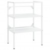 Bathroom Washbasin Frame White 59x38x83 cm Iron