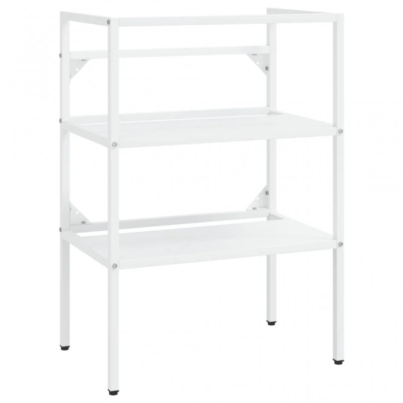 Bathroom Washbasin Frame White 59x38x83 cm Iron Bathroom Washbasin Frame White 59x38x83 cm Iron