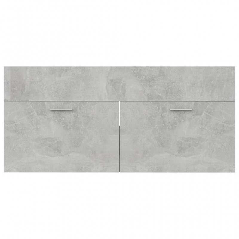 Bathroom Furniture Set Concrete Grey Engineered Wood Bathroom Furniture Set Concrete Grey Engineered Wood