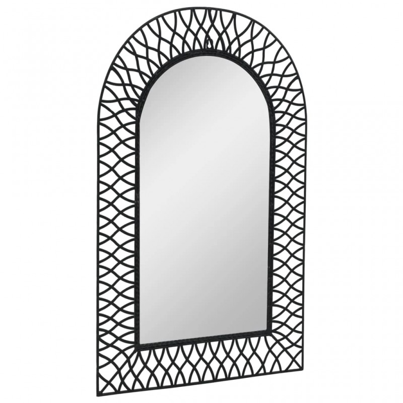 Wall Mirror Arched 50x80 cm Black Wall Mirror Arched 50x80 cm Black