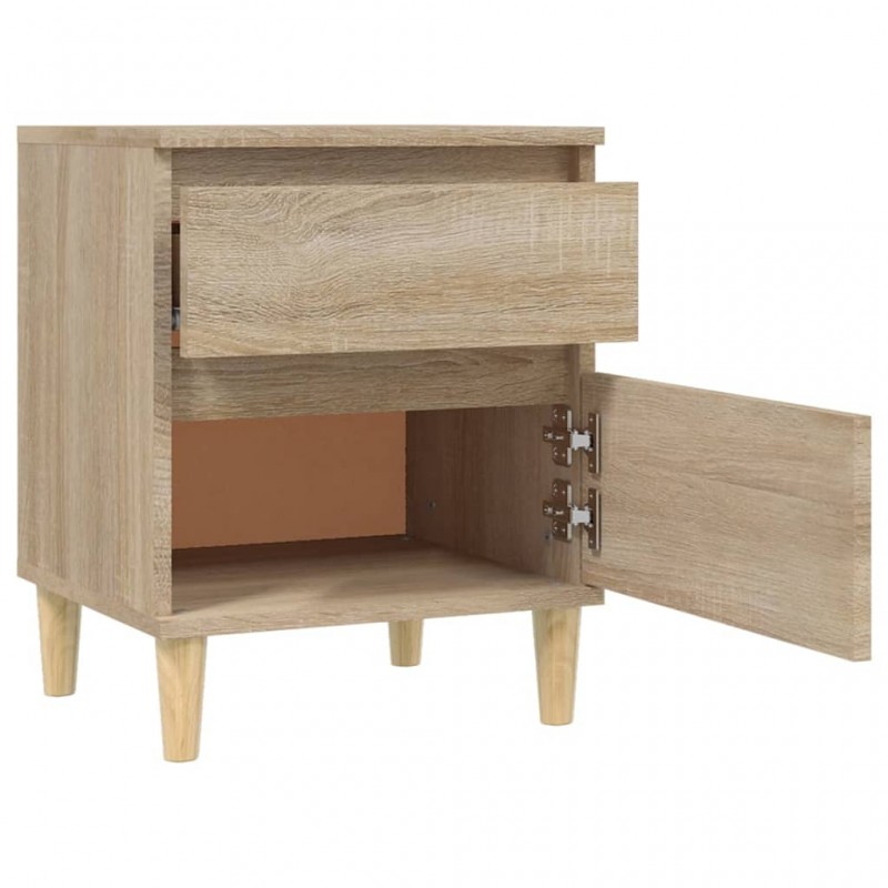 Bedside Cabinets 2 pcs Sonoma Oak 40x35x50 cm Bedside Cabinets 2 pcs Sonoma Oak 40x35x50 cm
