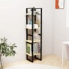 4-Tier Book Cabinet 40x30x140 cm Solid Pine Wood