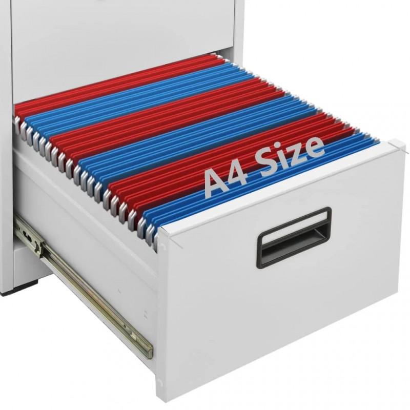 Filing Cabinet 2 Drawers Light Grey Steel Filing Cabinet 2 Drawers Light Grey Steel