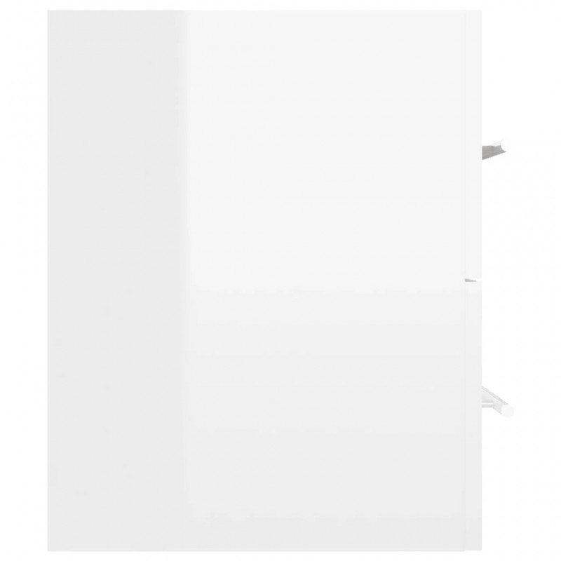 2 Piece Bathroom Furniture Set High Gloss White Engineered Wood 2 Piece Bathroom Furniture Set High Gloss White Engineered Wood