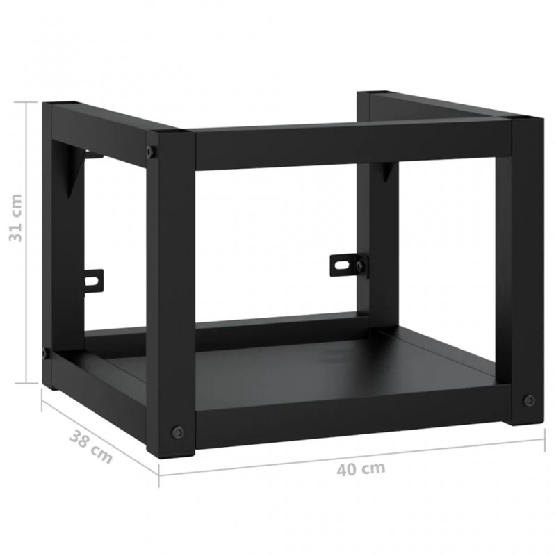 Wall-mounted Bathroom Washbasin Frame Black 40x38x31 cm Iron Wall-mounted Bathroom Washbasin Frame Black 40x38x31 cm Iron