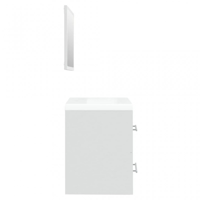 Sink Cabinet with Built-in Basin White Engineered Wood Sink Cabinet with Built-in Basin White Engineered Wood