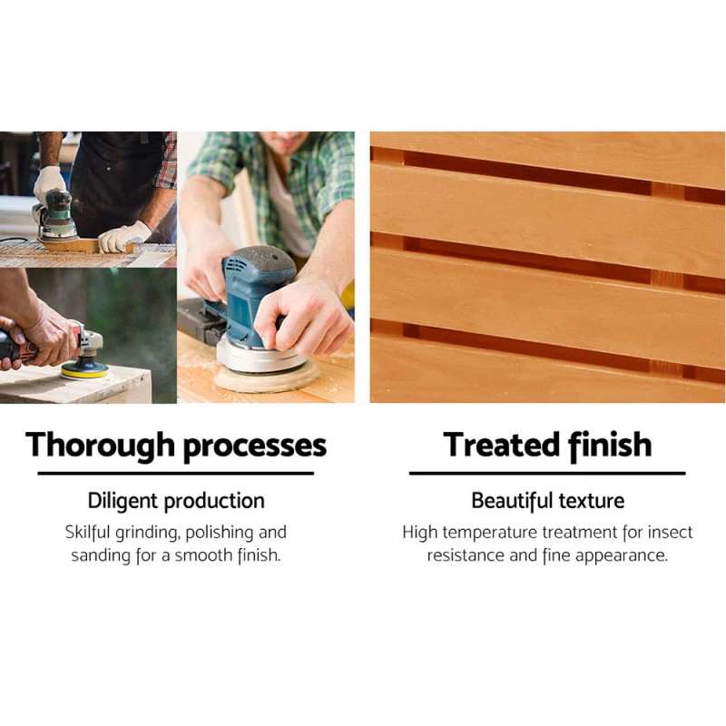 Gardeon Outdoor Storage Bench Box Wooden Garden Chair 2 Seat Timber Furniture Gardeon Outdoor Storage Bench Box Wooden Garden Chair 2 Seat Timber Furniture