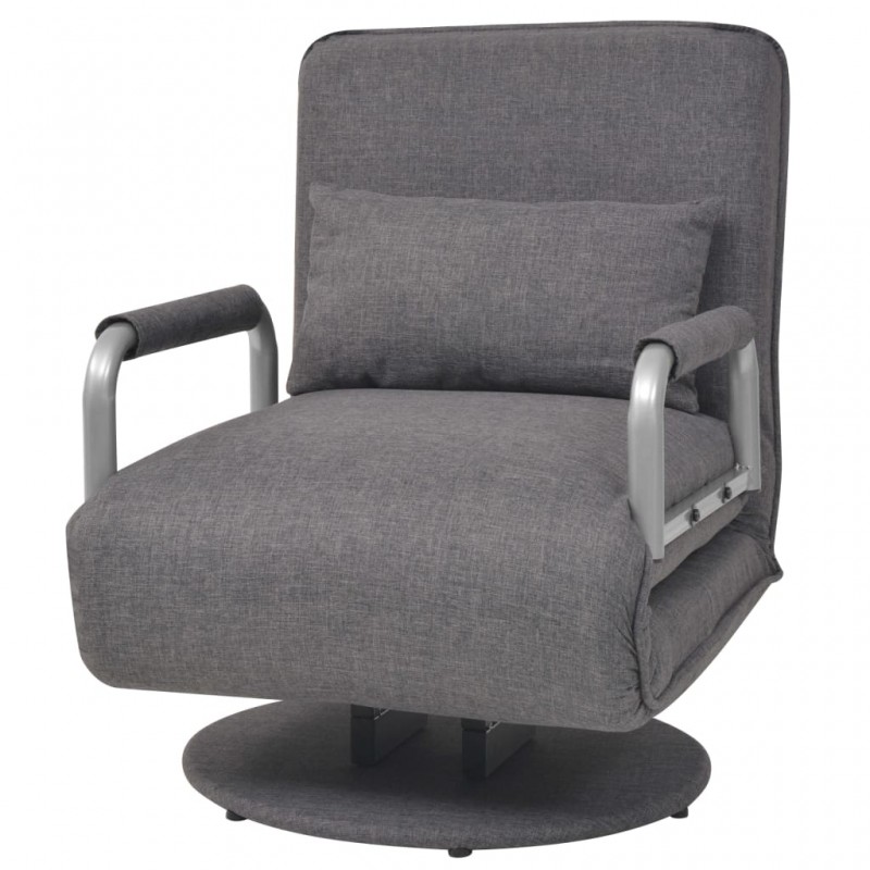 Swivel Chair and Sofa Bed Dark Grey Fabric Swivel Chair and Sofa Bed Dark Grey Fabric
