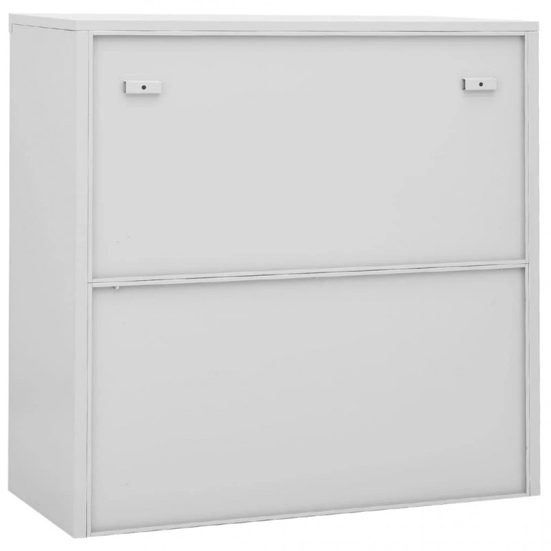 Office Cabinet with Sliding Door Light Grey 90x40x90 cm Steel Office Cabinet with Sliding Door Light Grey 90x40x90 cm Steel