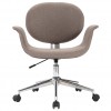 Swivel Office Chair Taupe Fabric