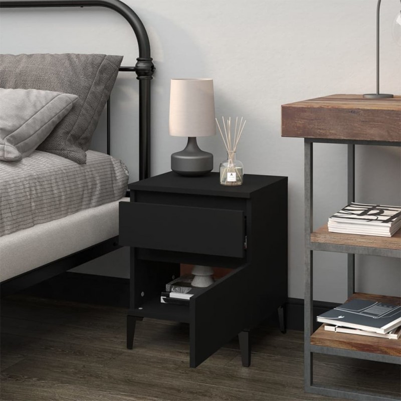 Bedside Cabinet Black 40x35x50 cm Bedside Cabinet Black 40x35x50 cm