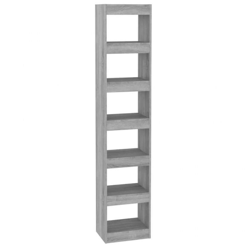 Book Cabinet/Room Divider Grey Sonoma 40x30x198 cm Book Cabinet/Room Divider Grey Sonoma 40x30x198 cm