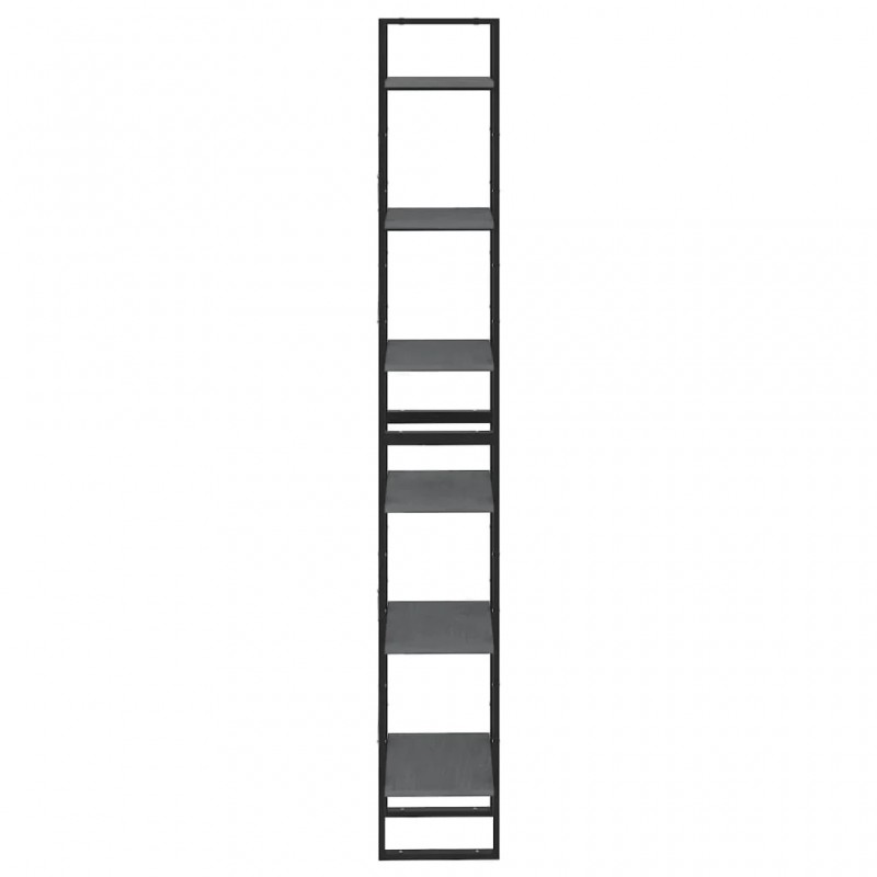 High Cabinet Grey 40x30x210 cm Solid Pine Wood High Cabinet Grey 40x30x210 cm Solid Pine Wood