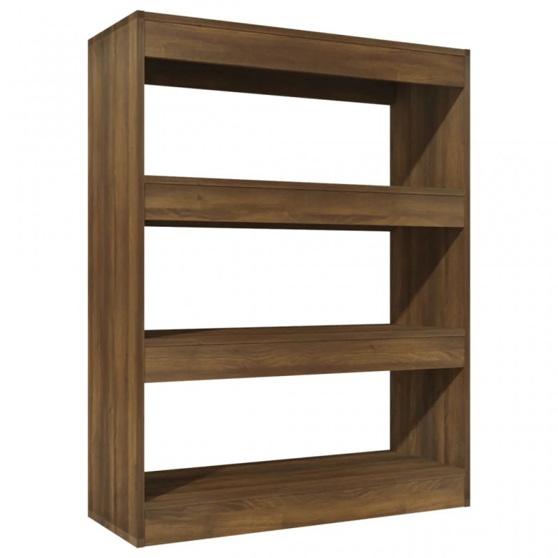 Book Cabinet/Room Divider Brown Oak 80x30x103 cm Engineered wood Book Cabinet/Room Divider Brown Oak 80x30x103 cm Engineered wood