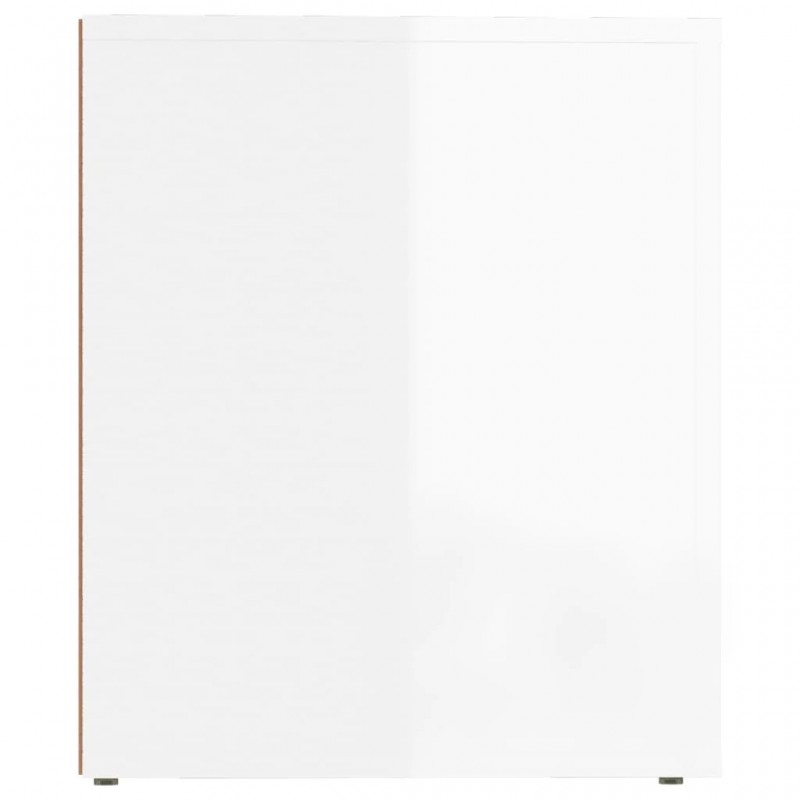 Bedside Cabinet High Gloss White 50x39x47 cm Bedside Cabinet High Gloss White 50x39x47 cm