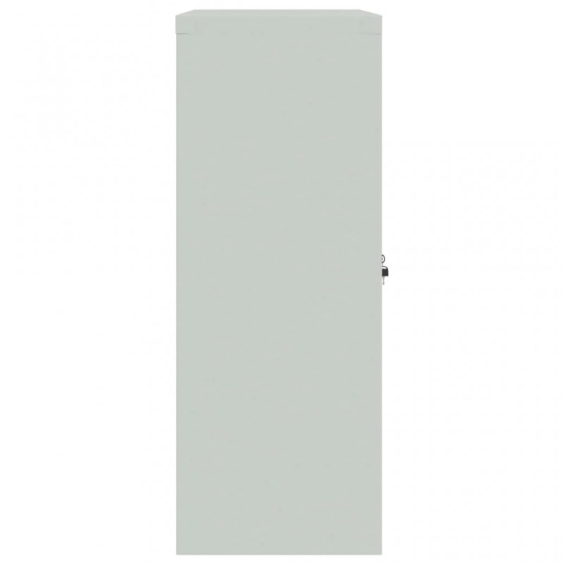 File Cabinet Light Grey 90x40x105 cm Steel File Cabinet Light Grey 90x40x105 cm Steel