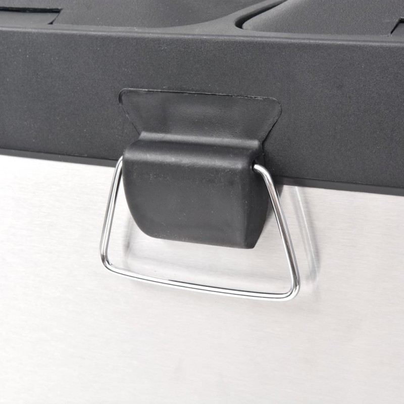 Recycling Pedal Bin Garbage Trash Bin Stainless Steel 36 L Recycling Pedal Bin Garbage Trash Bin Stainless Steel 36 L