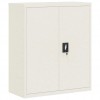 File Cabinet White 90x40x105 cm Steel
