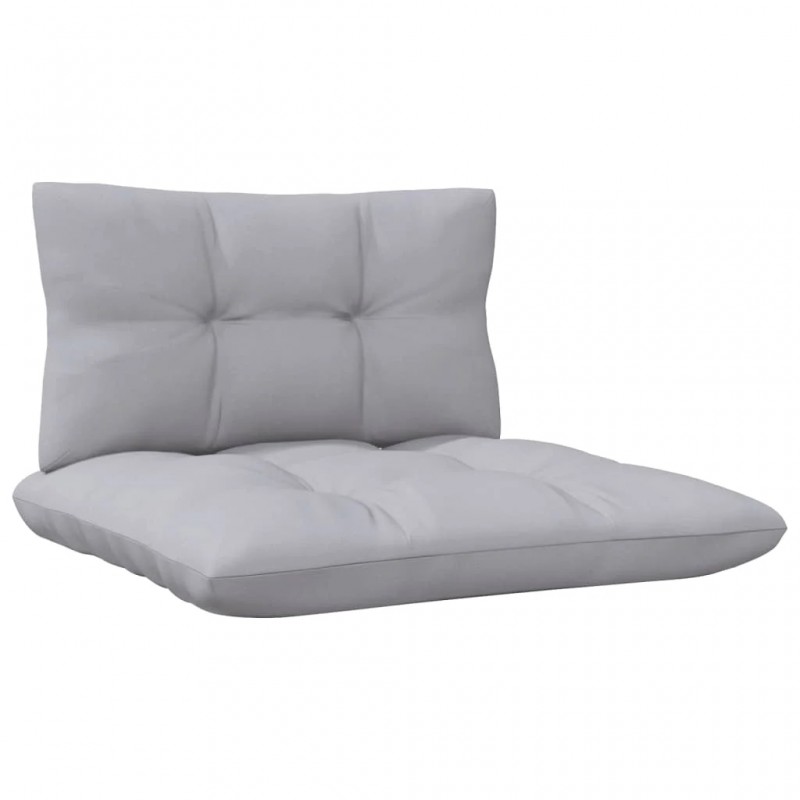 3-Seater Garden Sofa with Grey Cushions Solid Pinewood 3-Seater Garden Sofa with Grey Cushions Solid Pinewood