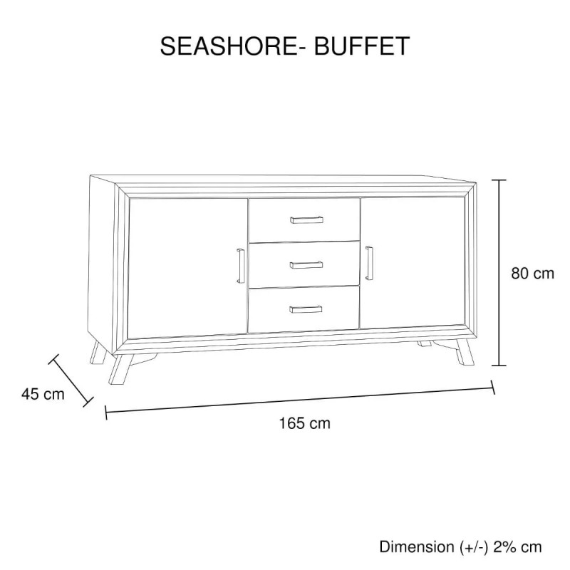 Seashore Sideboard 2 Doors 3 Drawers Seashore Sideboard 2 Doors 3 Drawers