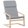 Relaxing Chair Light Grey Fabric