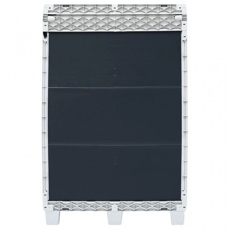 Garden Dustbin with 3 Bags Dark Grey 65x38x102 cm Garden Dustbin with 3 Bags Dark Grey 65x38x102 cm