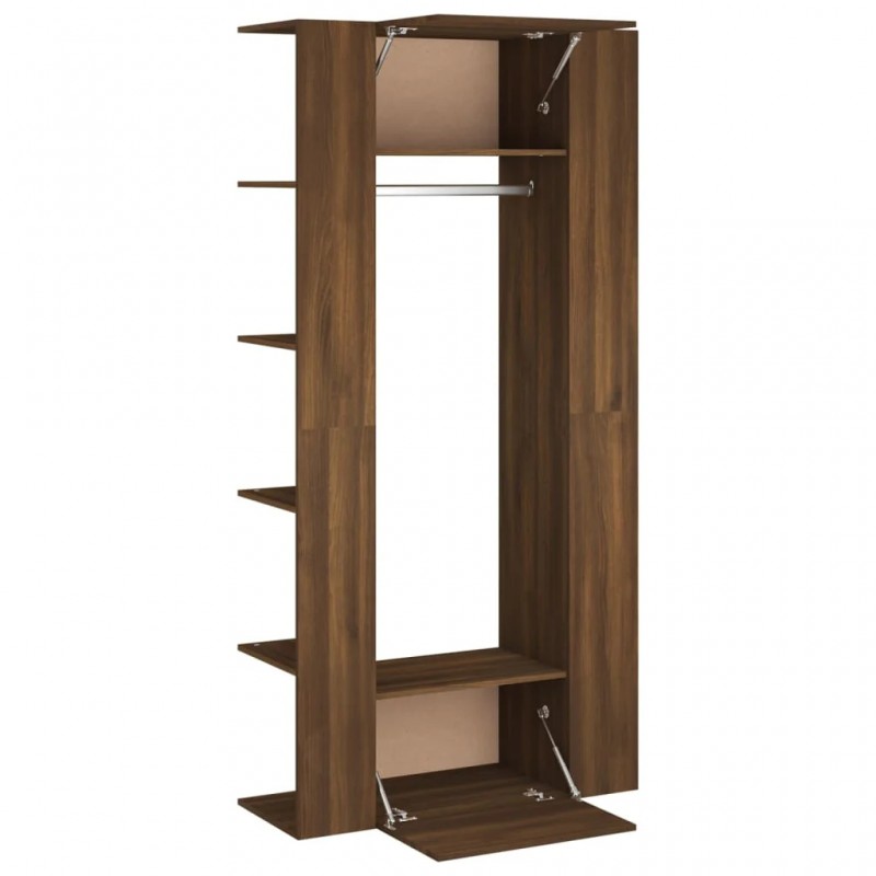 Hallway Cabinets 2 pcs Brown Oak Engineered Wood Hallway Cabinets 2 pcs Brown Oak Engineered Wood