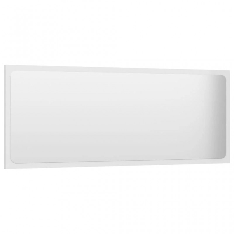 Bathroom Furniture Set High Gloss White Engineered Wood Bathroom Furniture Set High Gloss White Engineered Wood