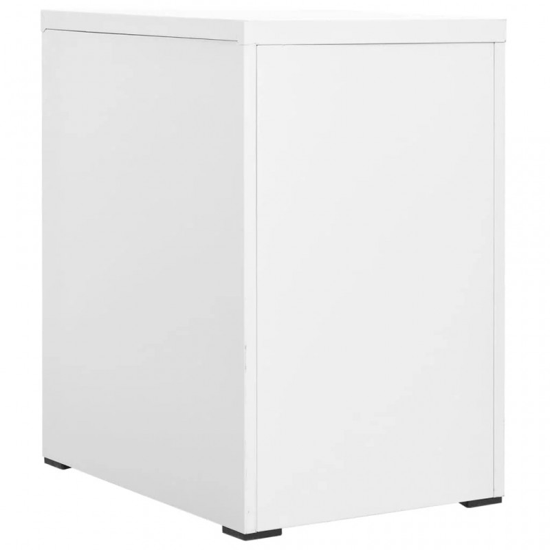 Filing Cabinet 2 Drawers White Steel Filing Cabinet 2 Drawers White Steel