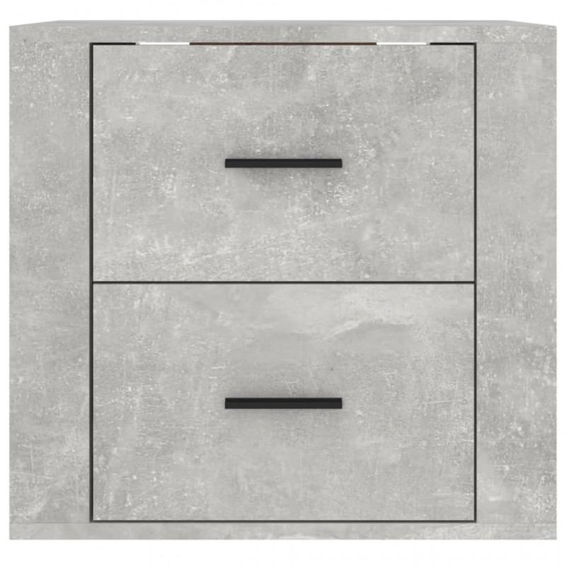 Wall-mounted Bedside Cabinet Concrete Grey 50x36x47 cm Wall-mounted Bedside Cabinet Concrete Grey 50x36x47 cm