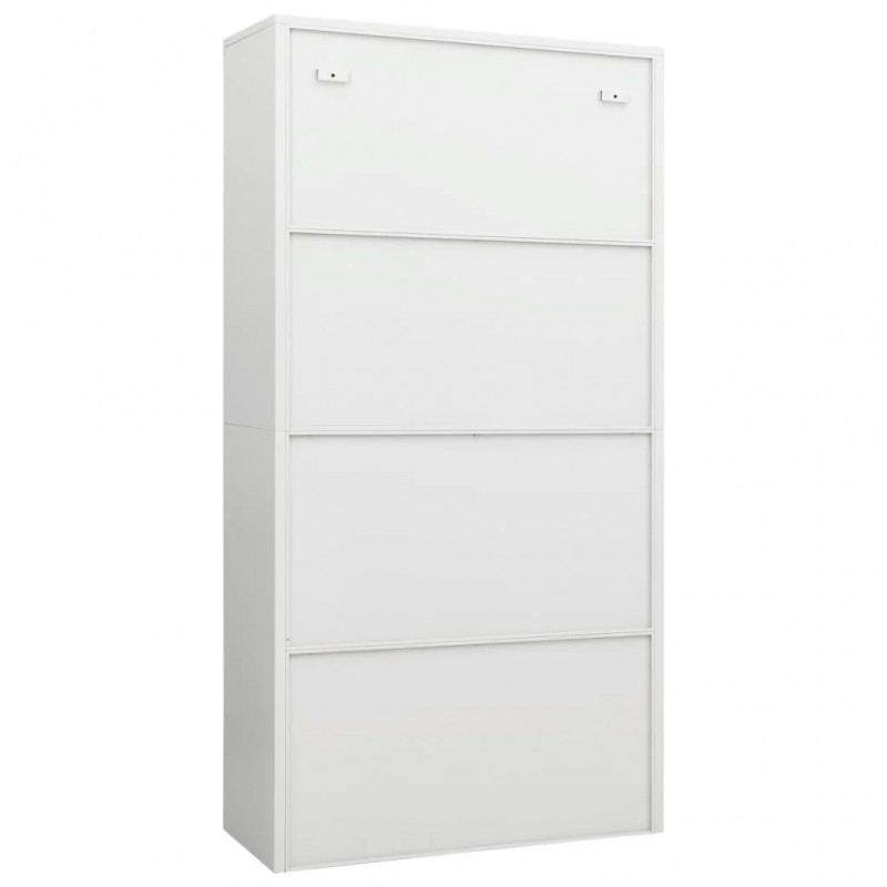 Locker Cabinet White 90x40x180 cm Steel Locker Cabinet White 90x40x180 cm Steel