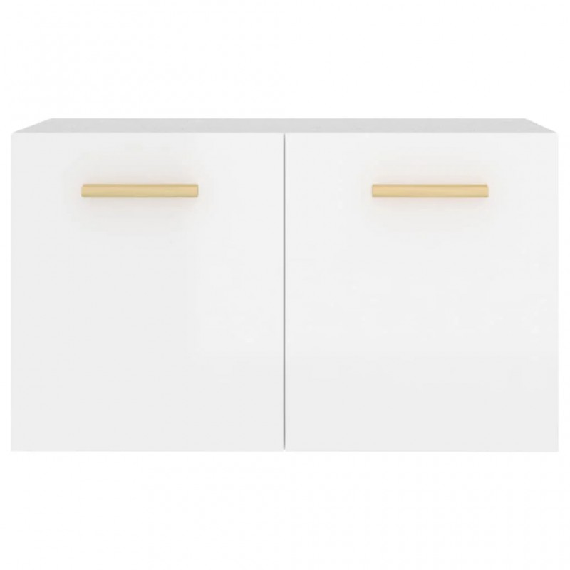 Wall Cabinet High Gloss White 60x 36.5x35 cm Engineered Wood Wall Cabinet High Gloss White 60x 36.5x35 cm Engineered Wood