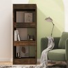 Book Cabinet/Room Divider Smoked Oak 40x30x103 cm Engineered Wood