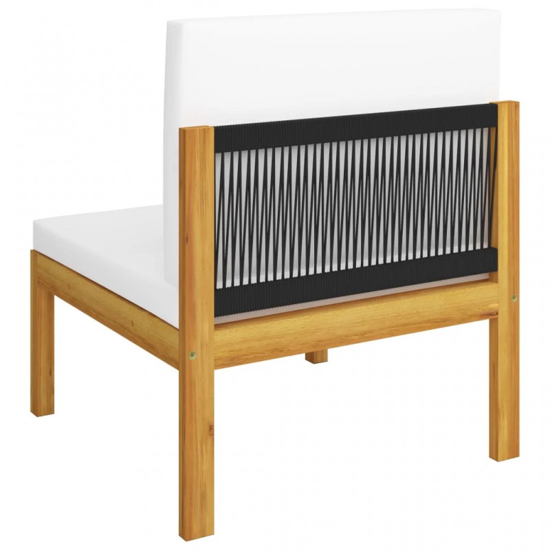 3-Seater Garden Sofa with Cushion Solid Acacia Wood 3-Seater Garden Sofa with Cushion Solid Acacia Wood