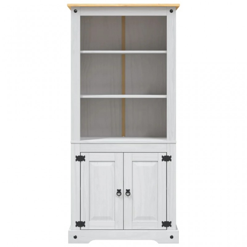 Cupboard Mexican Pine Corona Range White 80x40x170 cm Cupboard Mexican Pine Corona Range White 80x40x170 cm