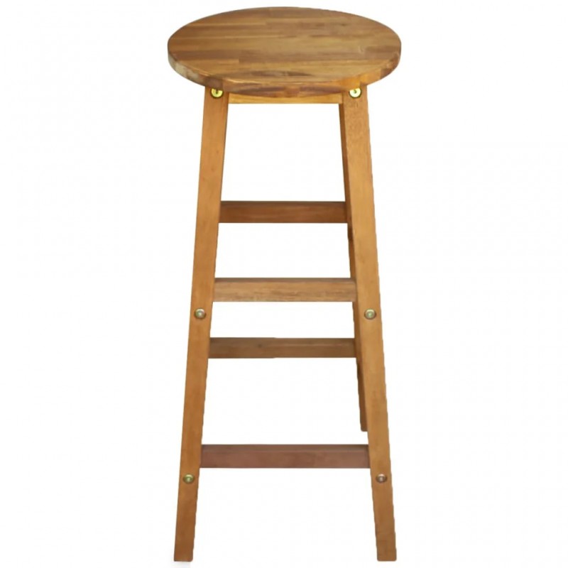 Bar Chairs 2 pcs Solid Acacia Wood Bar Chairs 2 pcs Solid Acacia Wood