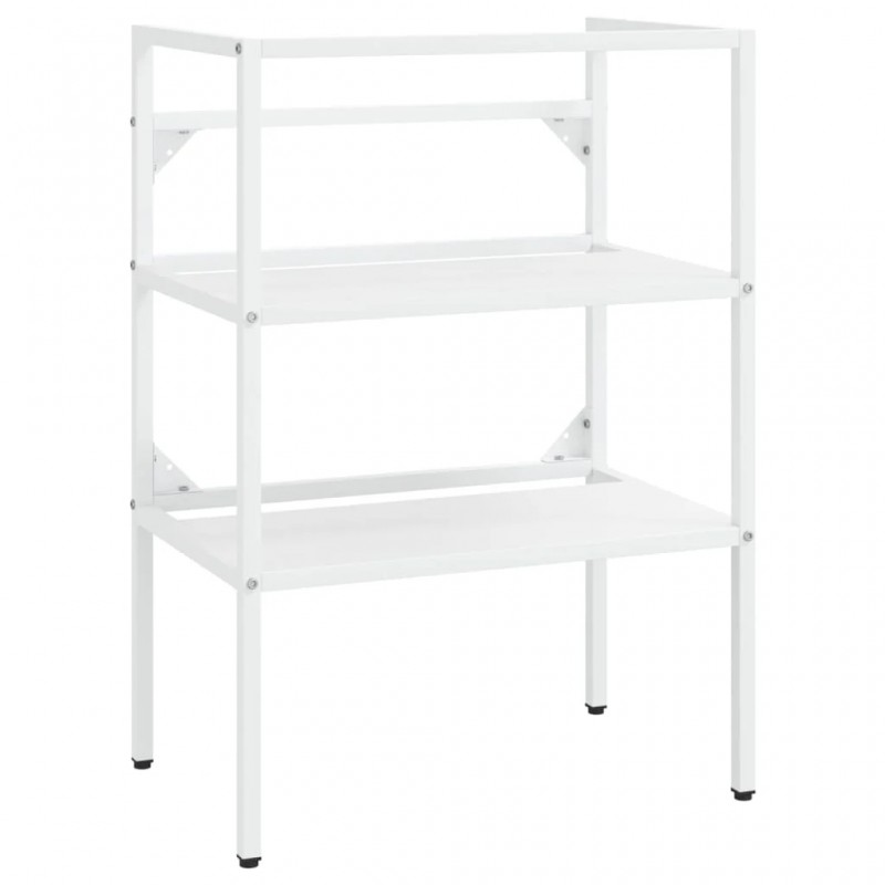 Bathroom Washbasin Frame with Built-in Basin White Iron Bathroom Washbasin Frame with Built-in Basin White Iron