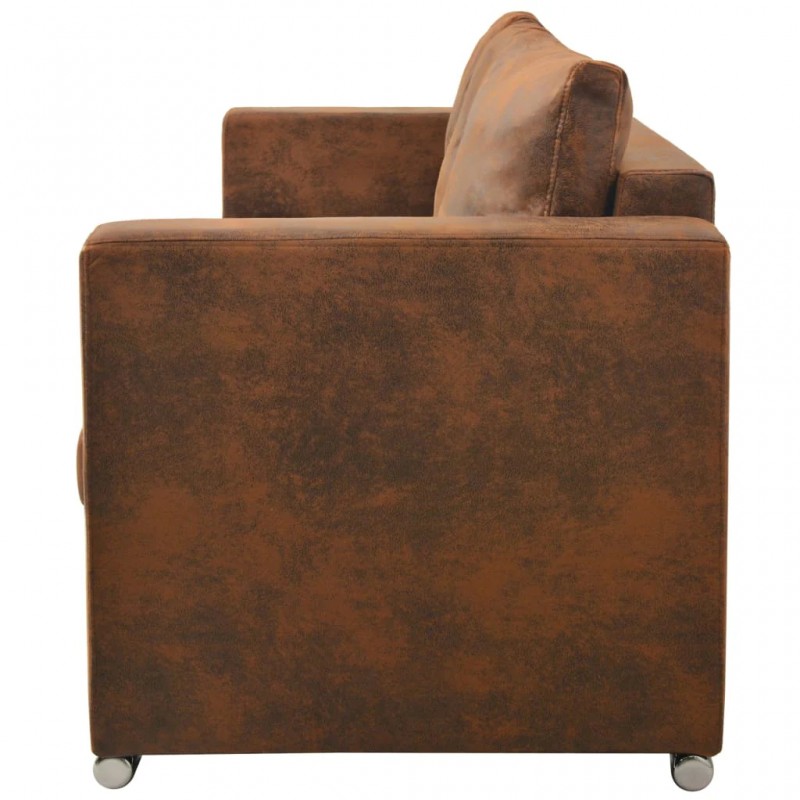 3-Seater Sofa 191x73x82 cm Artificial Suede Leather 3-Seater Sofa 191x73x82 cm Artificial Suede Leather