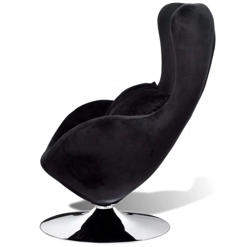 Armchair with Egg Shape Black Armchair with Egg Shape Black